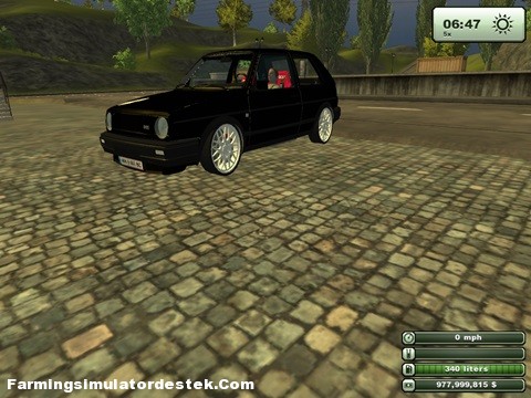 VW Golf II GTI Siyah2